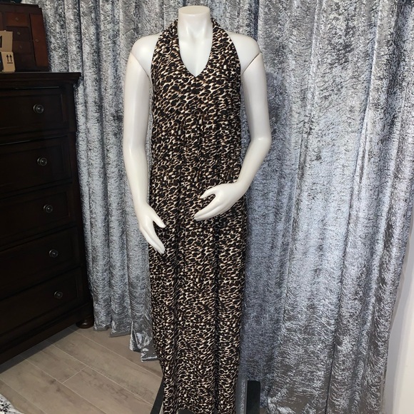 R&K Dresses & Skirts - Leopard Halter Dress